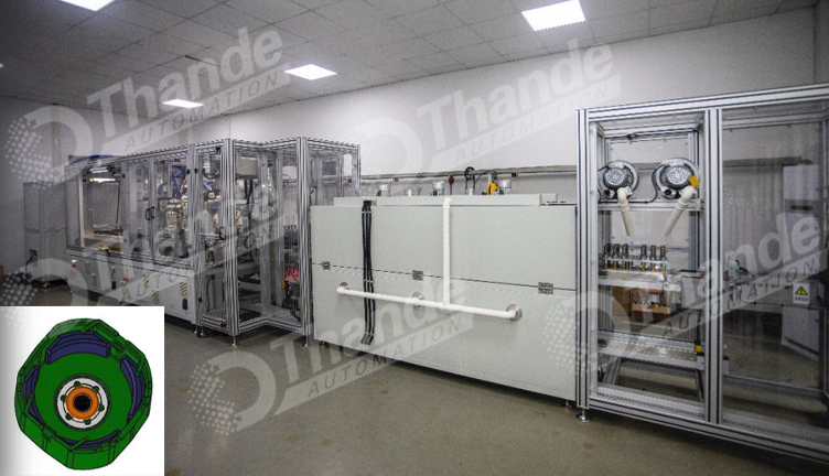 机壳瓷瓦涂胶装配线